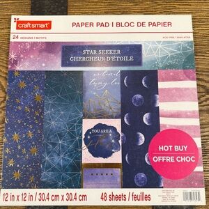 Star Seeker Paper Pad - Pink and Blue